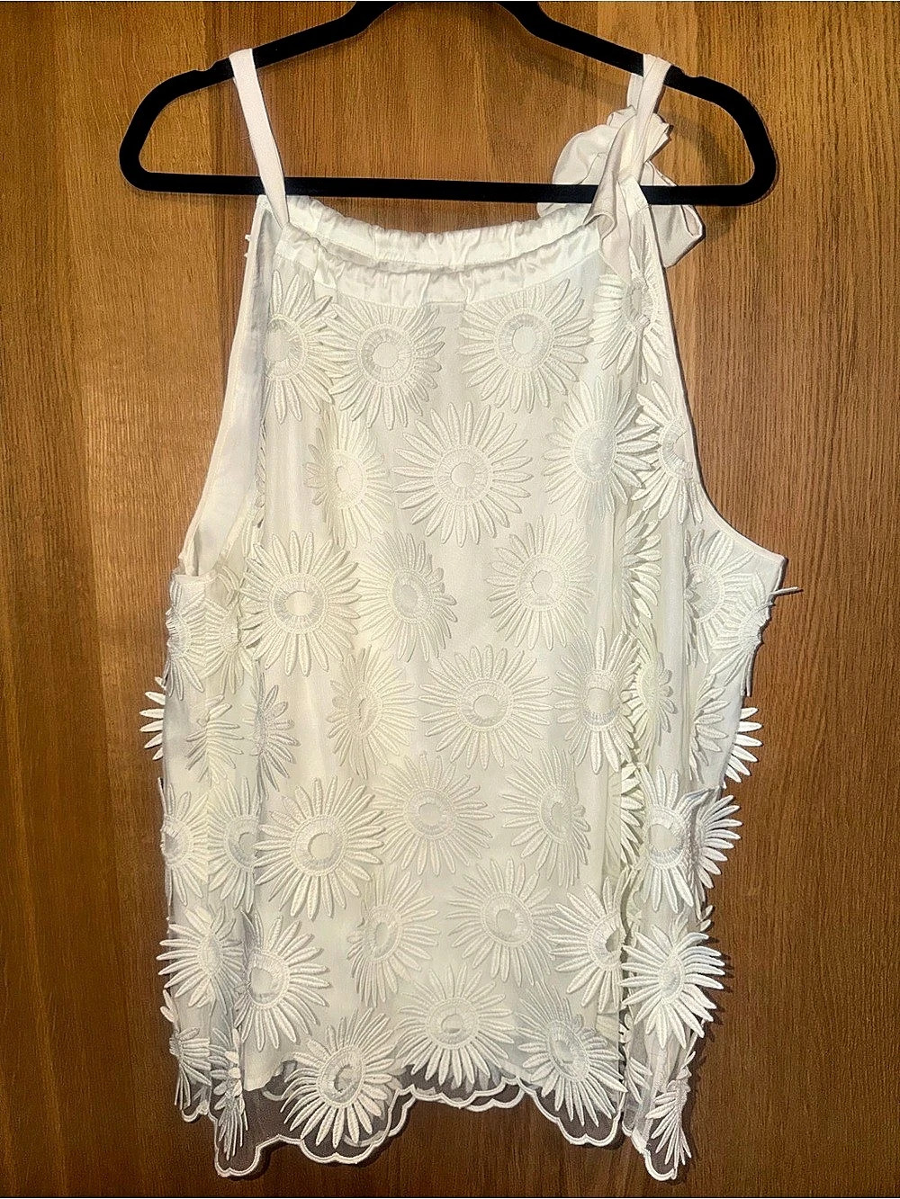 Trina Turk Miratop Floral Tank Top White XL